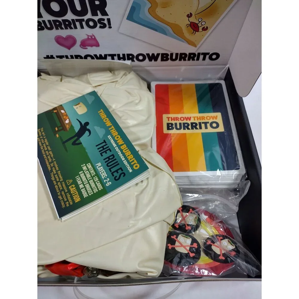 Throw Throw Burrito Extreme Outdoor Dodgeball Edition Card Game